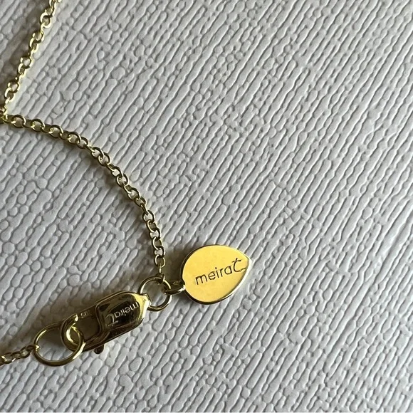 🔥SALE! Meira T Lock Key Diamond Chunky Chain Charm Necklace - Picture 4 of 7